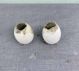 macetas de cscara de huevo de hormign para plantas de aire