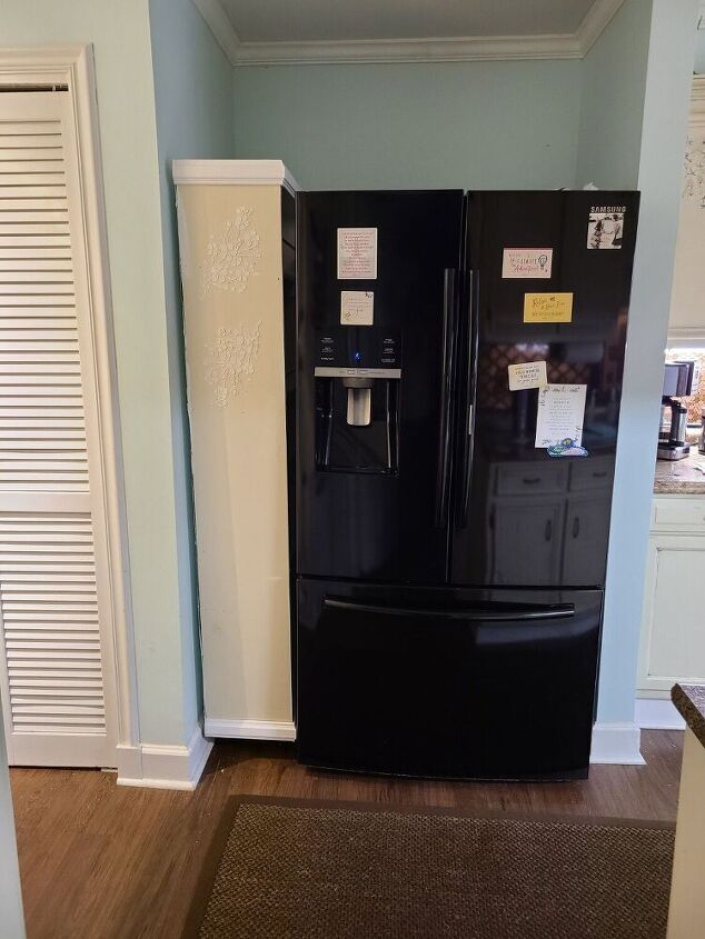 despensa extrable refrigerador de la pared gap, Despensa extra ble instalada