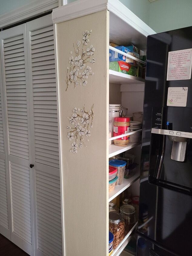 pull out pantry refrigerator wall gap, Pantry stocked