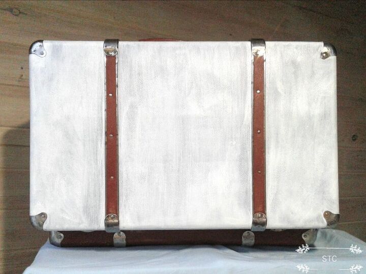 vintage luggage transformed into beautiful home decor