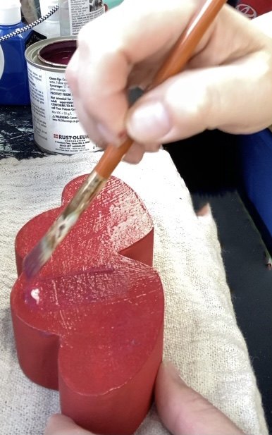 testando rust oleum imagine intense glitter paint