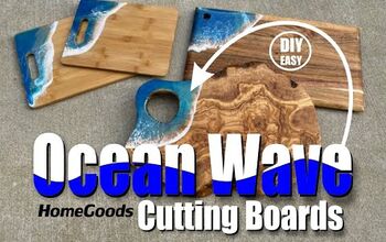 How to Make Epoxy Resin Ocean Wave Cutting Boards From HomeGoods Stock