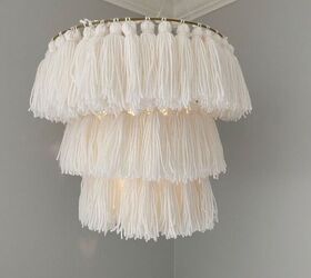 s transform your space with these 13 inexpensive diy lighting ideas, Hang a tasseled Boho chandelier