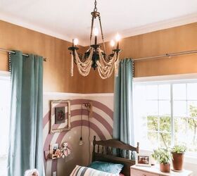 s transform your space with these 13 inexpensive diy lighting ideas, String together wood beads for a Bohemian chandelier