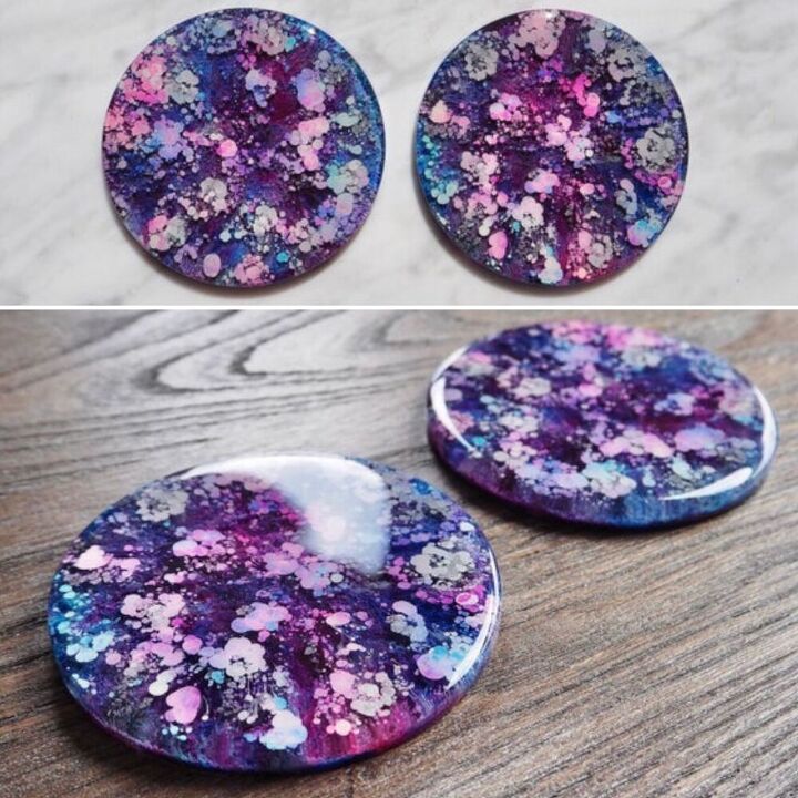 alcohol ink coasters