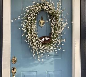 s 11 ways to refresh your outdoor space for spring, Lovebirds Blossom Wreath