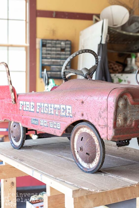 cmo limpiar el xido del metal antiguo camin de bomberos de juguete