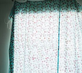 how to make curtains with grommets and lining, Before