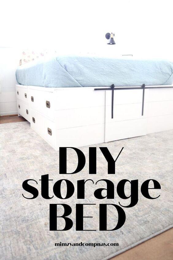 diy storage bed with drawers almost for free