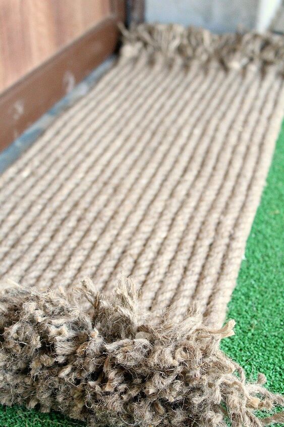 5 alfombras de cuerda fciles de hacer con poco presupuesto, Alfombra de cuerda DIY
