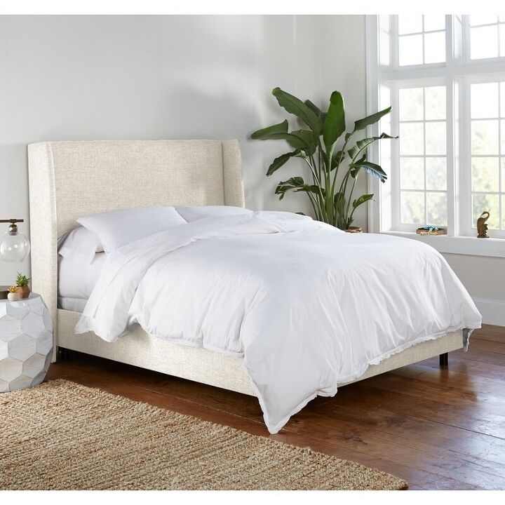 20 ideas asombrosas y asequibles que debera ver antes de comprar una cama nueva, Cama tapizada DIY