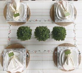 spring tablescape with stenciled chargers citygirl meets farmboy
