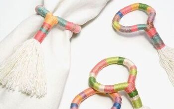  Anéis de guardanapo coloridos DIY para primavera/verão
