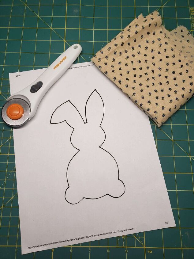 conejo de tela sin coser
