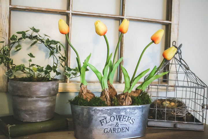 llena tu casa de flores este mes 20 ideas, Jardinera de bulbos de tulip n