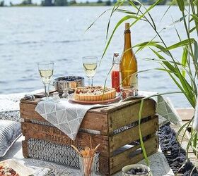picnic basket from a fruit box