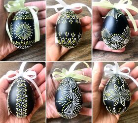 20 hermosas ideas de huevos de pascua que estamos tan emocionados de probar este ao, rbol de huevos de Pascua decorado con cera