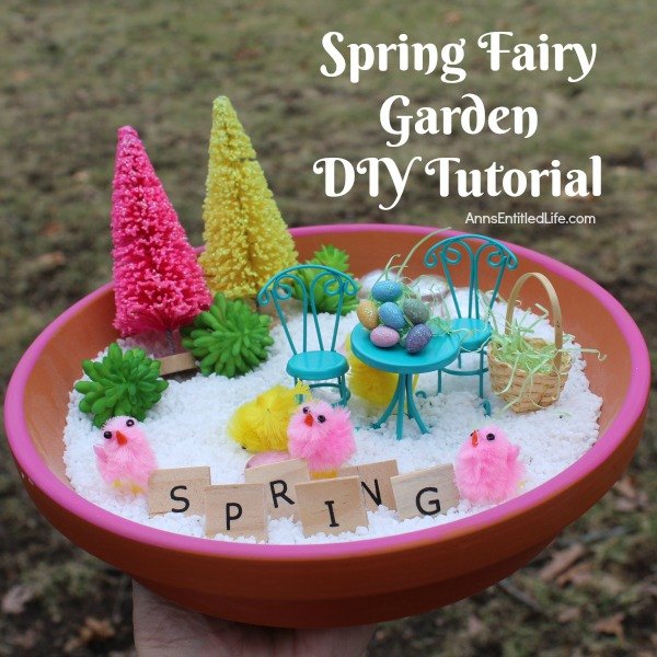 25 spring porch ideas that ll brighten up your block, Cute tiny spring fairy garden