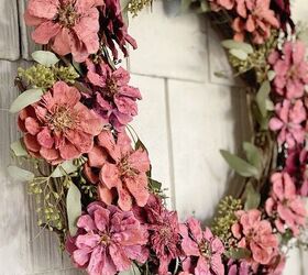 25 spring porch ideas that ll brighten up your block, Stunning pine cone spring wreath