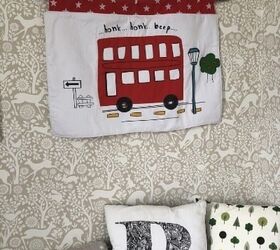 easy sew diy kid s wall hanging from a fabric remnant, Photo Upcycle My Stuff