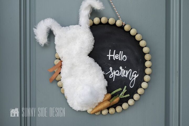 create an affordable wreath for spring with unexpected items