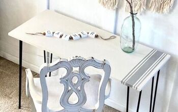 Mesa hecha a mano/silla tapizada