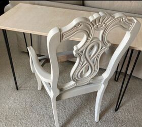 hand made table upholstered chair