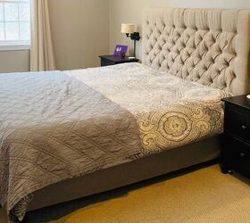 s take your bedroom to the next level with these 20 headboard ideas, Make a diamond tufted treasure