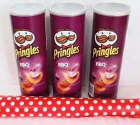 Stand an empty Pringles can on your countertop for this clever kitchen storage trick