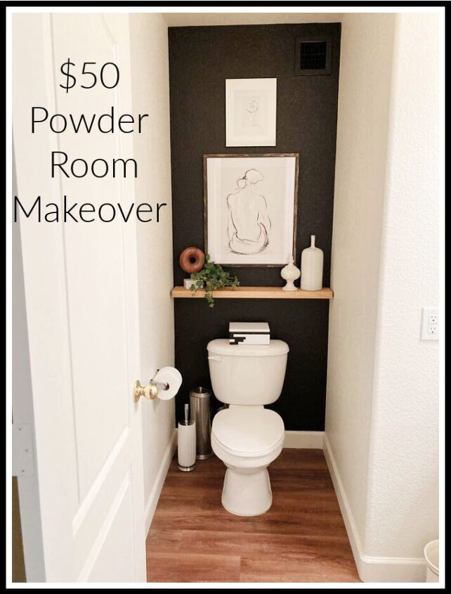 50 00 powder room makeover reveal