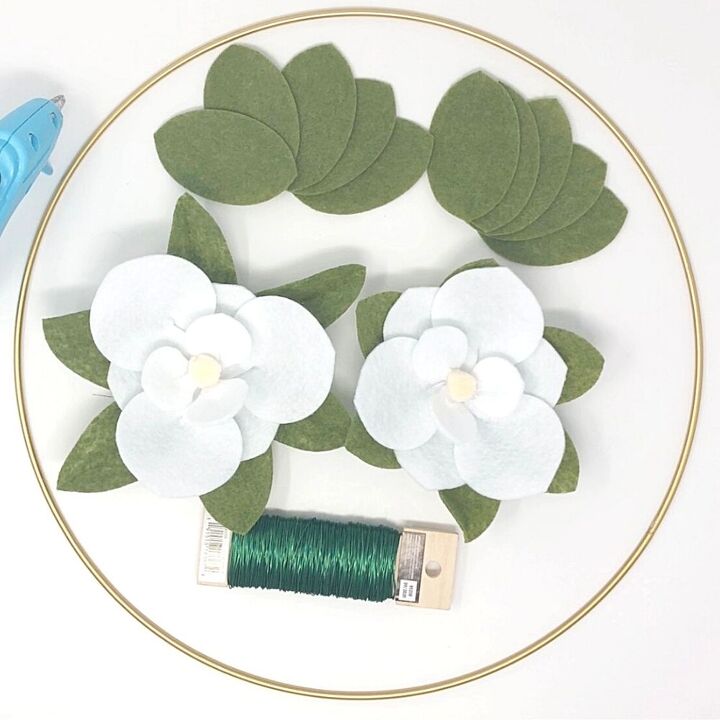 get all the farmhouse feels with this diy magnolia wreath