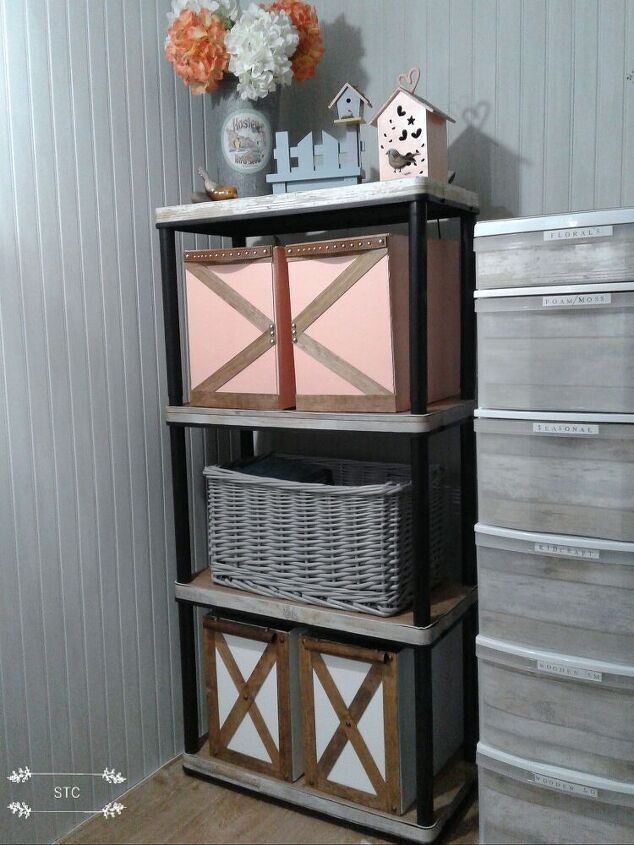 designer storage made with cardboard boxes style b