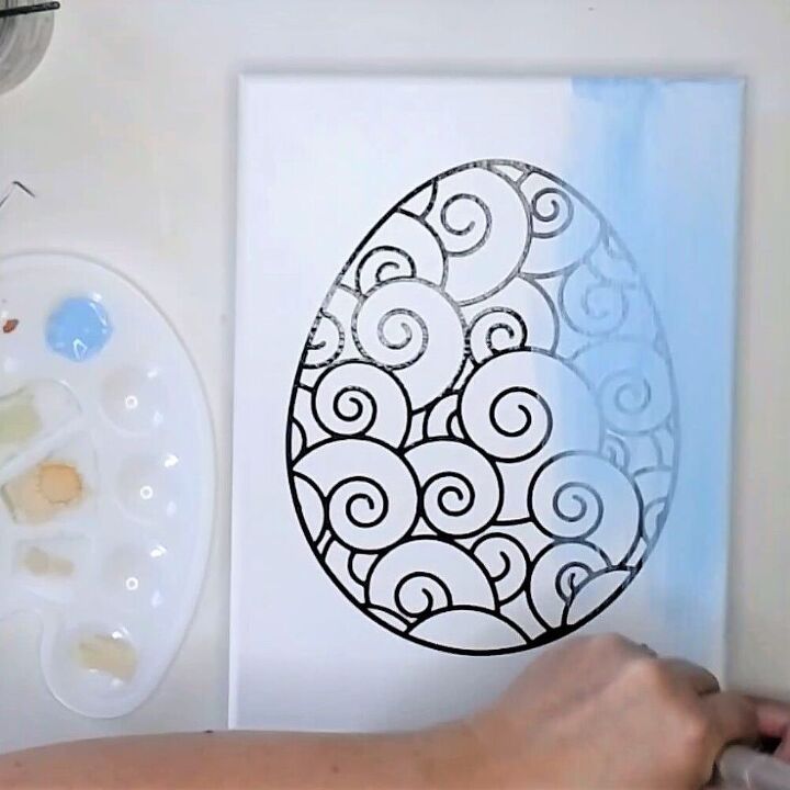 pinturas de ovo em filigrana com o silhouette cameo