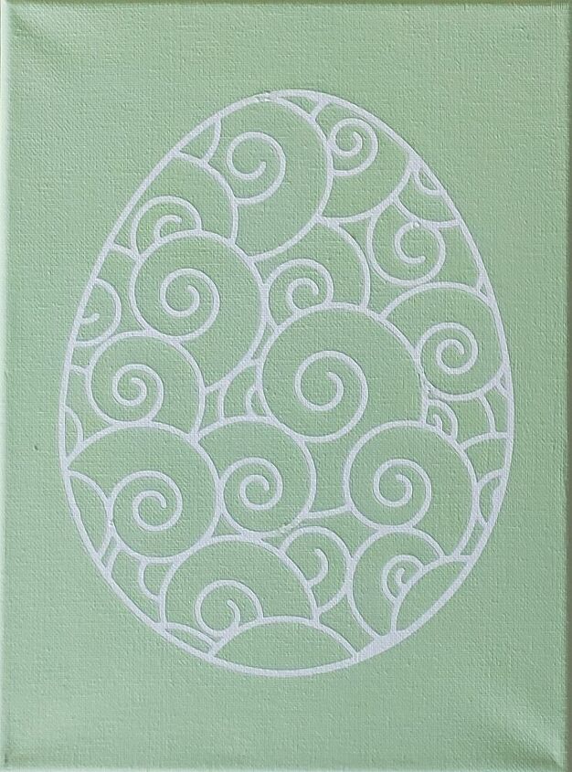 pinturas de huevos de filigrana con la silhouette cameo
