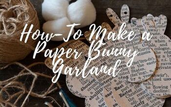 Cómo hacer una sencilla guirnalda de conejos de Pascua de papel