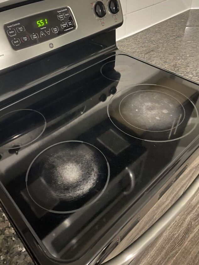 damaged glass stove top