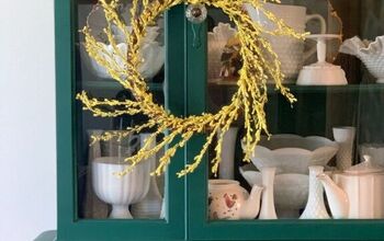 DIY $5 Dollar Store Yellow Spring Wreath