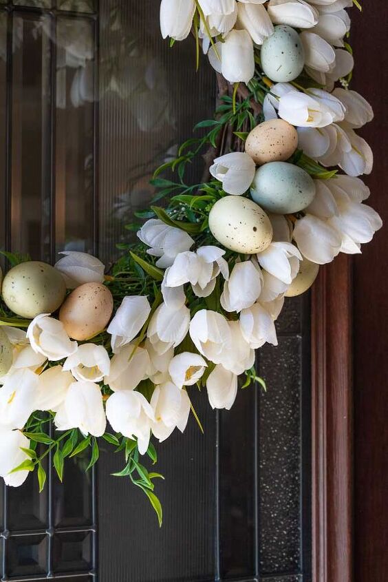 how to make a tulip wreath for easter