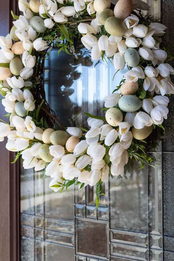 how to make a tulip wreath for easter