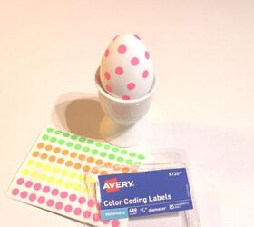 five ideas to decorate eggs for easter, Avery stickers big and small