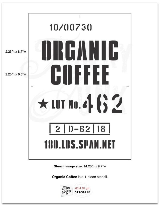 crea un ambiente de cafetera con este sencillo saco de granos de caf de bricolaje, Plantilla de caf org nico