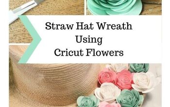  Como fazer uma coroa de flores de papel usando um chapéu de palha