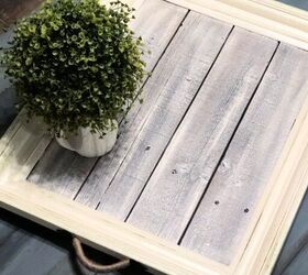 easy diy picture frame tray