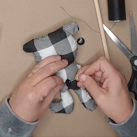 bandeja de tela de conejo fcil de coser