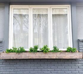 easter decor ideas for your porch and window boxes easy affordab, The big window box after Valentine s Day came down and Easter decor went up