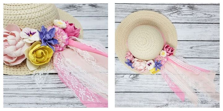 easter bonnet wall hanging, Add Your Flowers