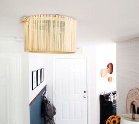 s 20 creative ways to give your home a boho vibe, Get a Boho inspired light fixture using skewers