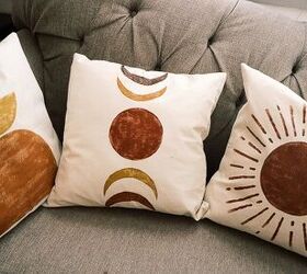 s 20 creative ways to give your home a boho vibe, Hand paint Boho style throw pillows to match your decor