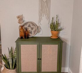 s 20 creative ways to give your home a boho vibe, Make over a plain cabinet with beautiful cane