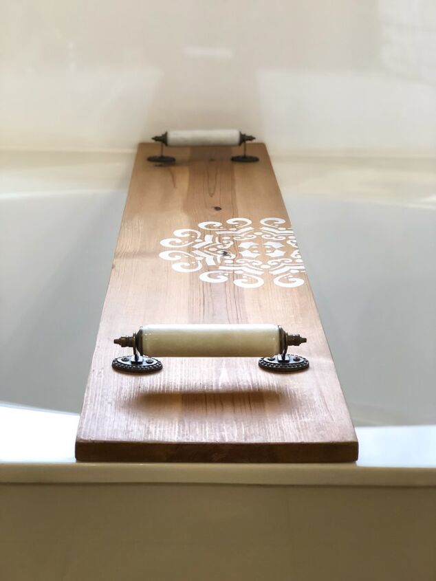 how to make a bathtub caddy tray with 1 board